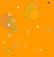Звезды и шары на желтом