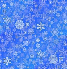 Белые снежинки на голубом