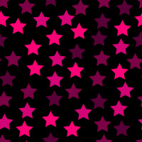 Розовые звезды двух видов на черном
