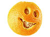 Смайлик-апельсин улыбается