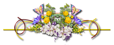 Бабочки над цветами для оформления текстов