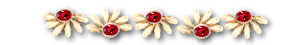 Разделитель в виде ромашек с камнями в центре цветка