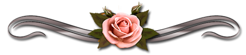 Разделитель с розовой розой