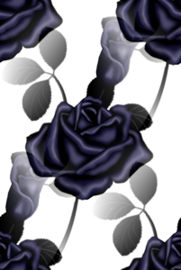 Темные синие розы. Бесшовный