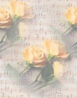Желтые розы на нотах