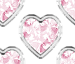 сердечко- розовый драгоценный камень