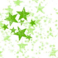 Зеленые звезды на белом