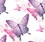 Розово-сиреневые бабочки