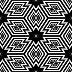 Геометрический рисунок бело-черный