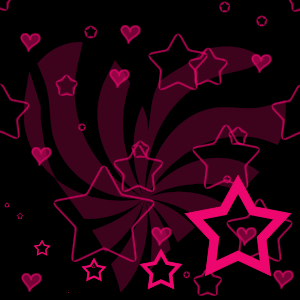 Эмо фон с розовыми звездами на черном