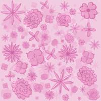 Розовые цветочки на розовом