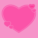 Розовый фон с сердцем
