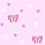 Бабочки и горошек на розовом