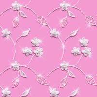 Белые цветы с бликами на розовом