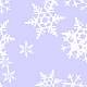 Фиолетовый с белыми снежинками