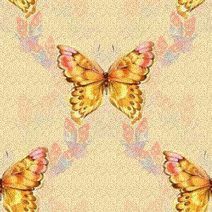 Бабочки красивые на желтом