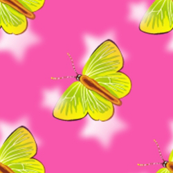 Бабочки на розовом