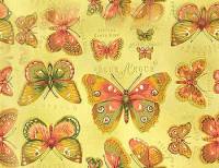 Бабочки на желтом разные