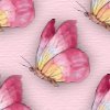Бабочки розовые на розовом