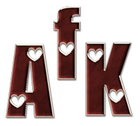 A  F K коричневые с сердечком