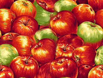 Зеленые и красные яблоки