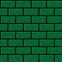 Стена из зеленых кирпичей
