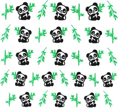 Панда и веточки
