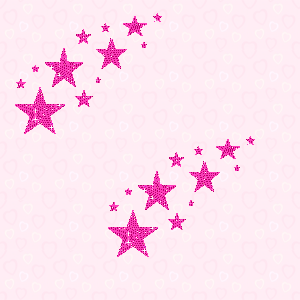 Розовые звезды разной селичины на бледном розовом фоне