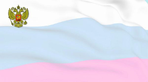 Фон для текста, визитки на фоне флага России и герба
