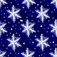 Снежинки на синем (5)