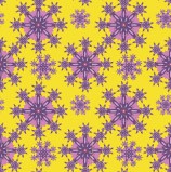 Фиолетовые снежинкина желтом