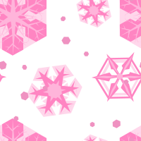 Розовые снежинки
