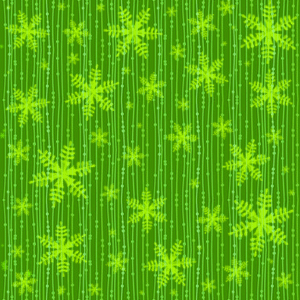 Снежинки на зеленом