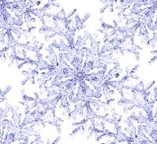 Снежинки фиолетовые на белом