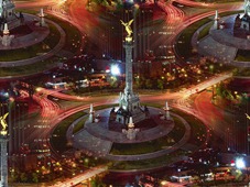 Памятник на площади. Mexico