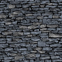 Каменная стена темно серая