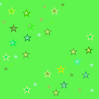 Звездочки на нежном зеленом