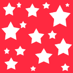 Белые звезды на красном