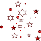 Красные шарики и звезды