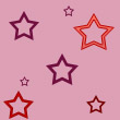 Разноцветные звезды на розовом