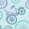 Велосипед на нежном голубом фоне