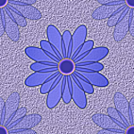 Красивый голубой цветок на нежном фоне