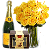 Разделитель- шампанское с розами