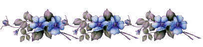 Разделитель. Голубые цветы