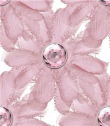 Цветок с розовым камнем