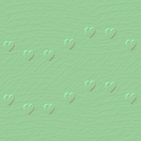 Тисненые сердечки волнами на нежном зеленом