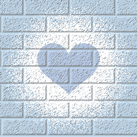 Сердечко на стене изображено