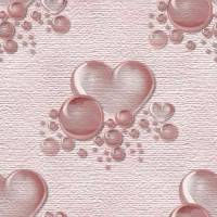 Сердечки на серо-розовом