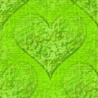 Сердечко зеленое на зеленом