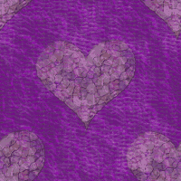 Сердечки на фиолетовом